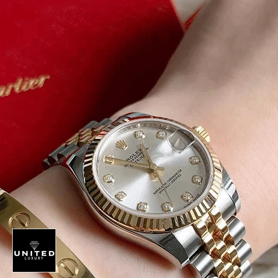 View 10 of Rolex 279173 Diamond Replica
