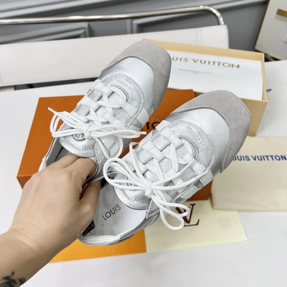 View 3 of Louis Vuitton LV Sneakerina Silver 1AHOJD