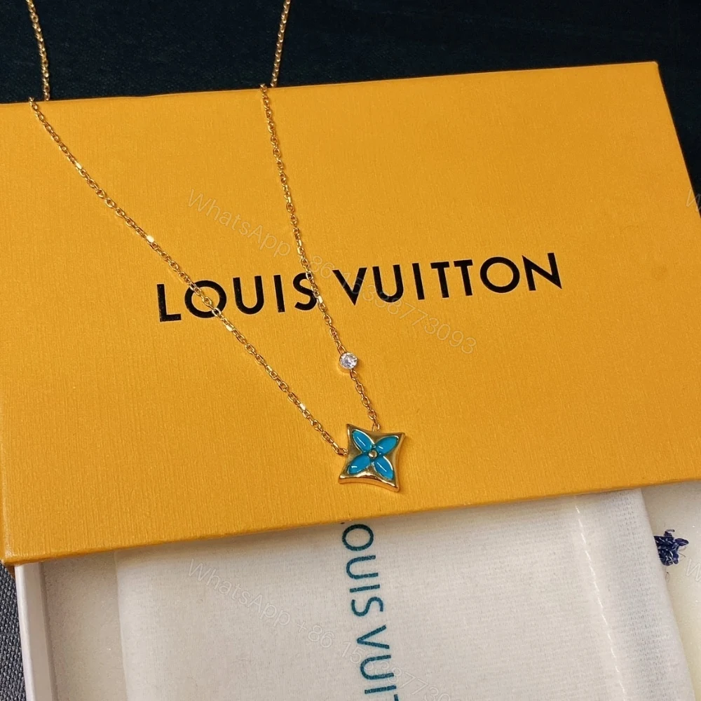 View 4 of LOUIS VUITTON COLOR BLOSSOM BB STAR PENDANT NECKLACE YELLOW GOLD Q03276