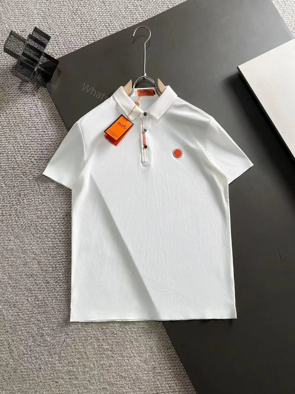 View 3 of FIRST COPY HERMES IMPORTED LYCRA POLOS T-SHIRT