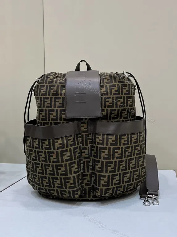 Bold Pattern, Quiet Power Backpack: Luxe Fendi-Inspired Everyday Carrier — view 1