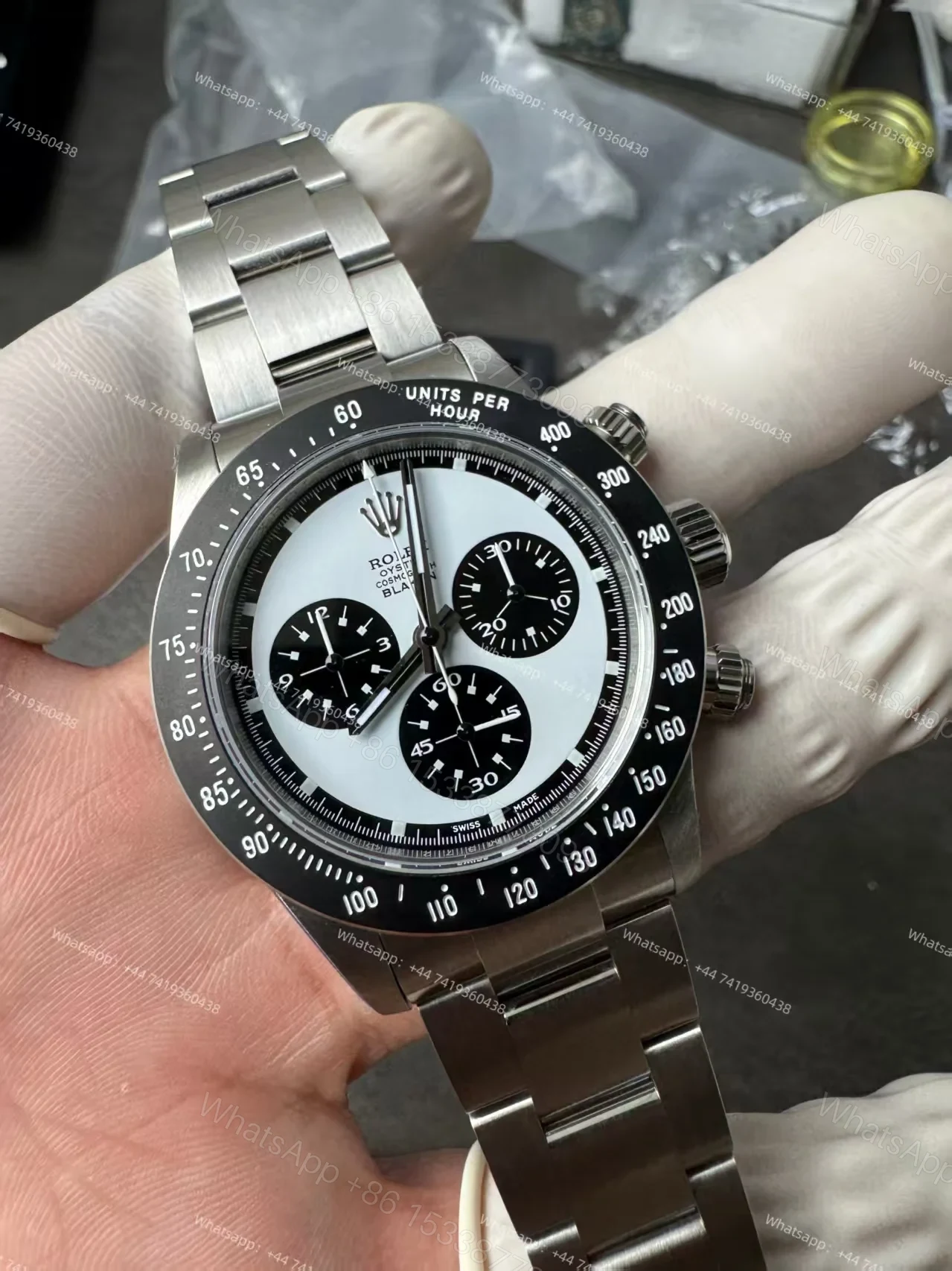 View 5 of Rolex Daytona 116500 Customization Blaken Paul Newman 4130 Movement Best Super Clone