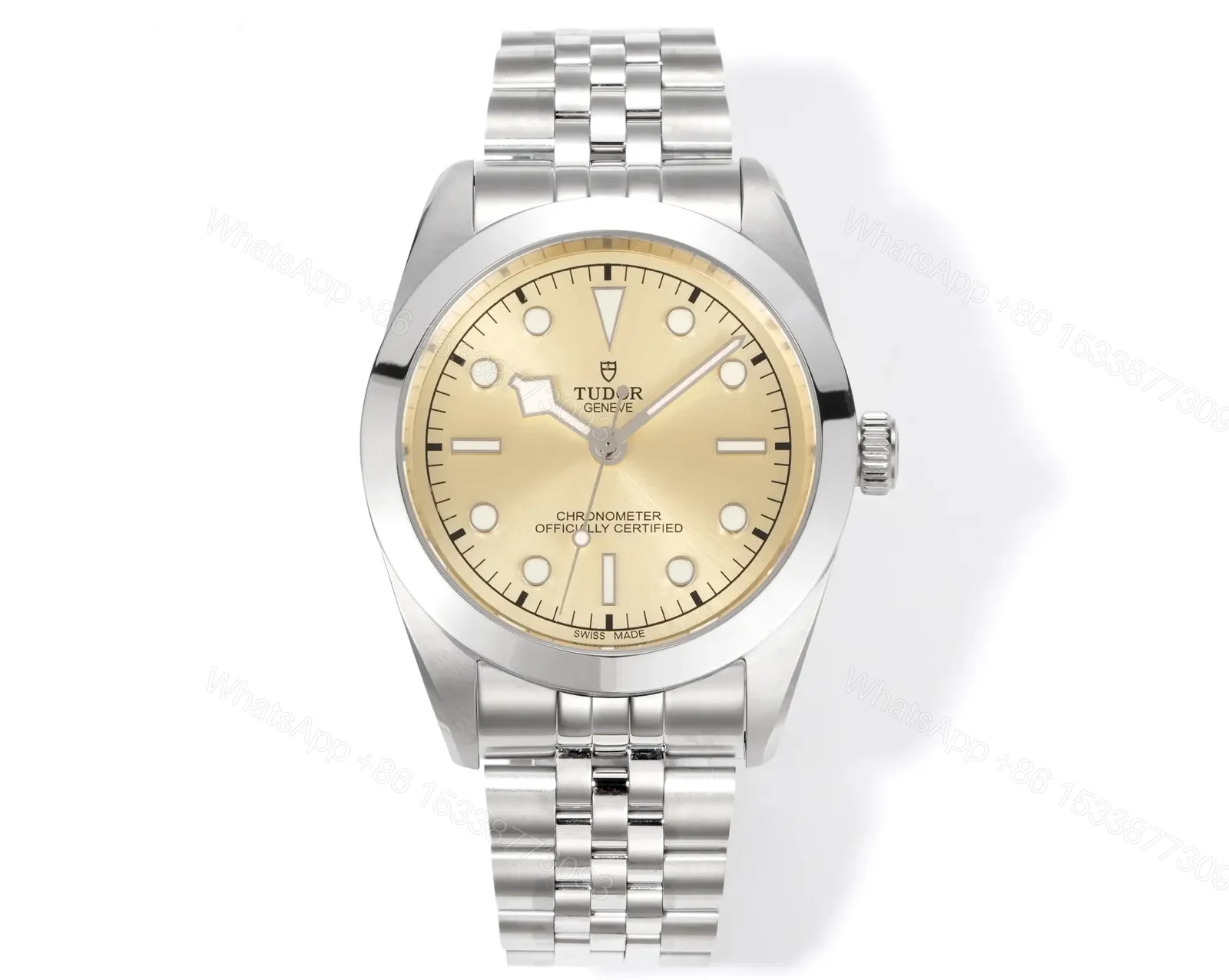 Tudor 3T Champagne Dial Watch Five-Link Steel Bracelet Ultimate 39MM TUDOR-1926-39-CHAMP-5LINK-STEEL — view 1