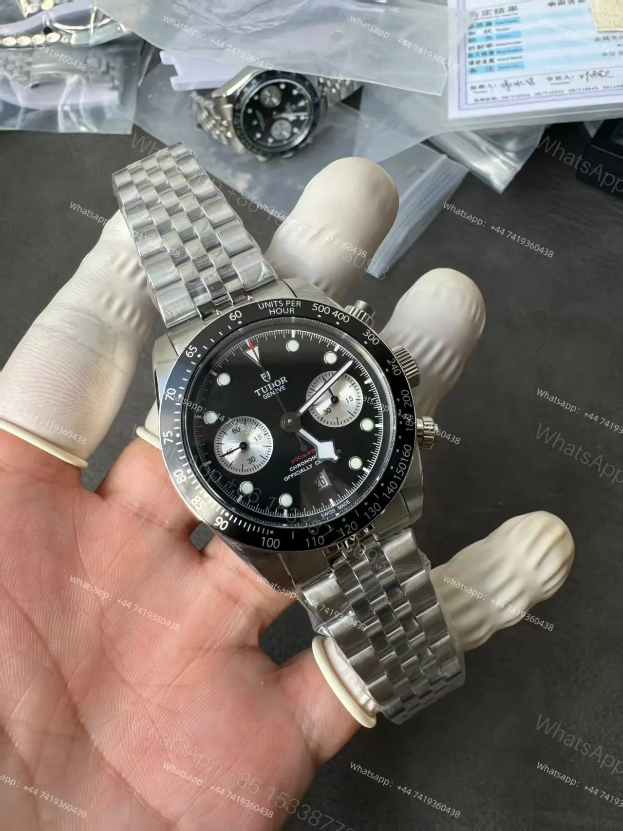 View 5 of Tudor Super Clone Black Bay Chronograph M79360N-0013 Black Dial