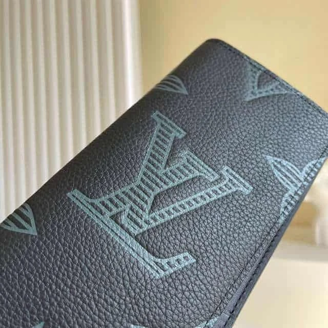 View 6 of Louis Vuitton Brazza Wallet Taurillon Shadow Leather M80042 – RRG024