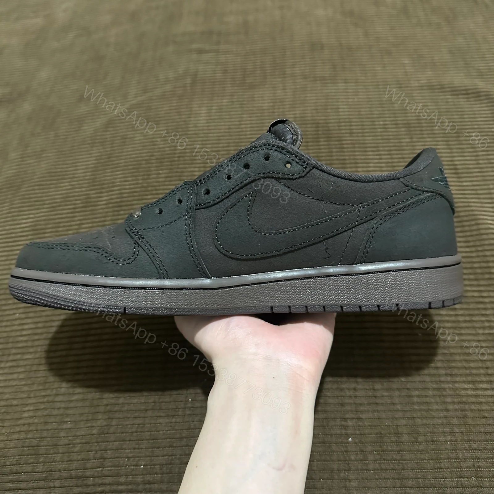 View 2 of Jordan 1 Retro Low OG SP Travis Scott Velvet Brown
