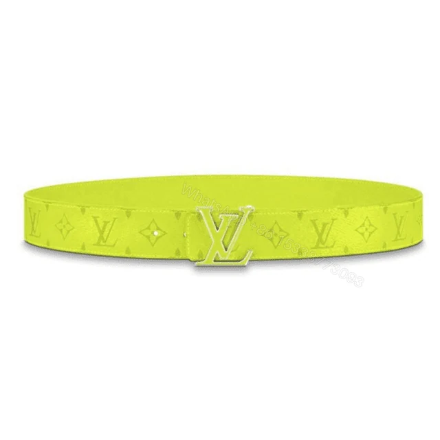 LOUIS VUITTON MEN’S INITIALES 40MM REVERSIBLE BELT YELLOW – B128 — view 1