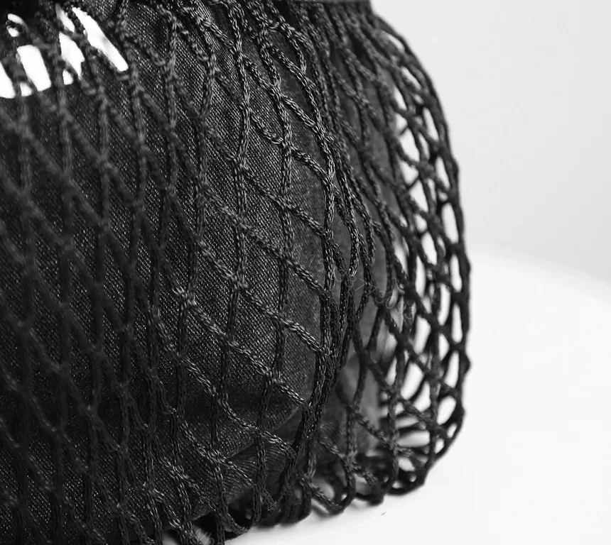View 5 of Netted Carryall: Balenciaga-Inspired Everyday Tote with Pouch