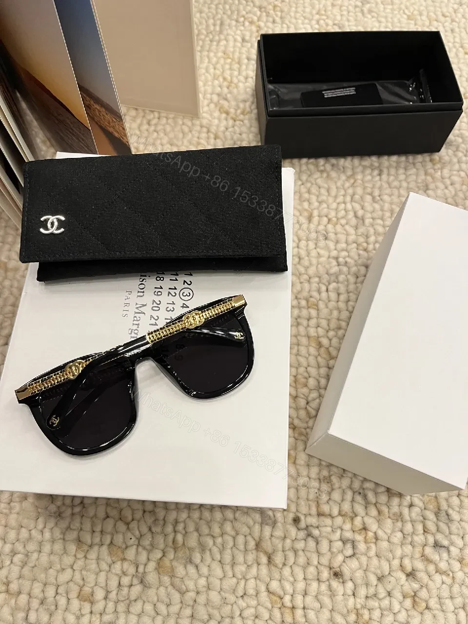 View 7 of Bold Cat-Eye Sunglasses with Signature Detailing