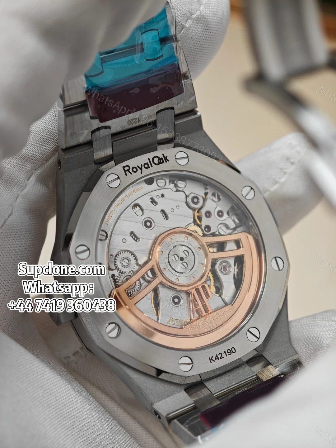View 20 of Audemars Piguet Super Clone 1:1 Royal Oak 15500 Blue Dial