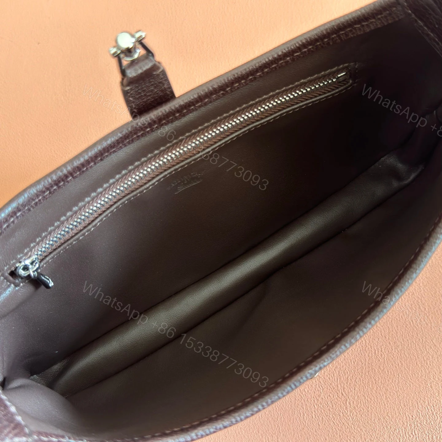 View 8 of GUCCI 26S JACKIE SLIM SHOULDER BAG 27 IN DARK BROWN CALFSKIN