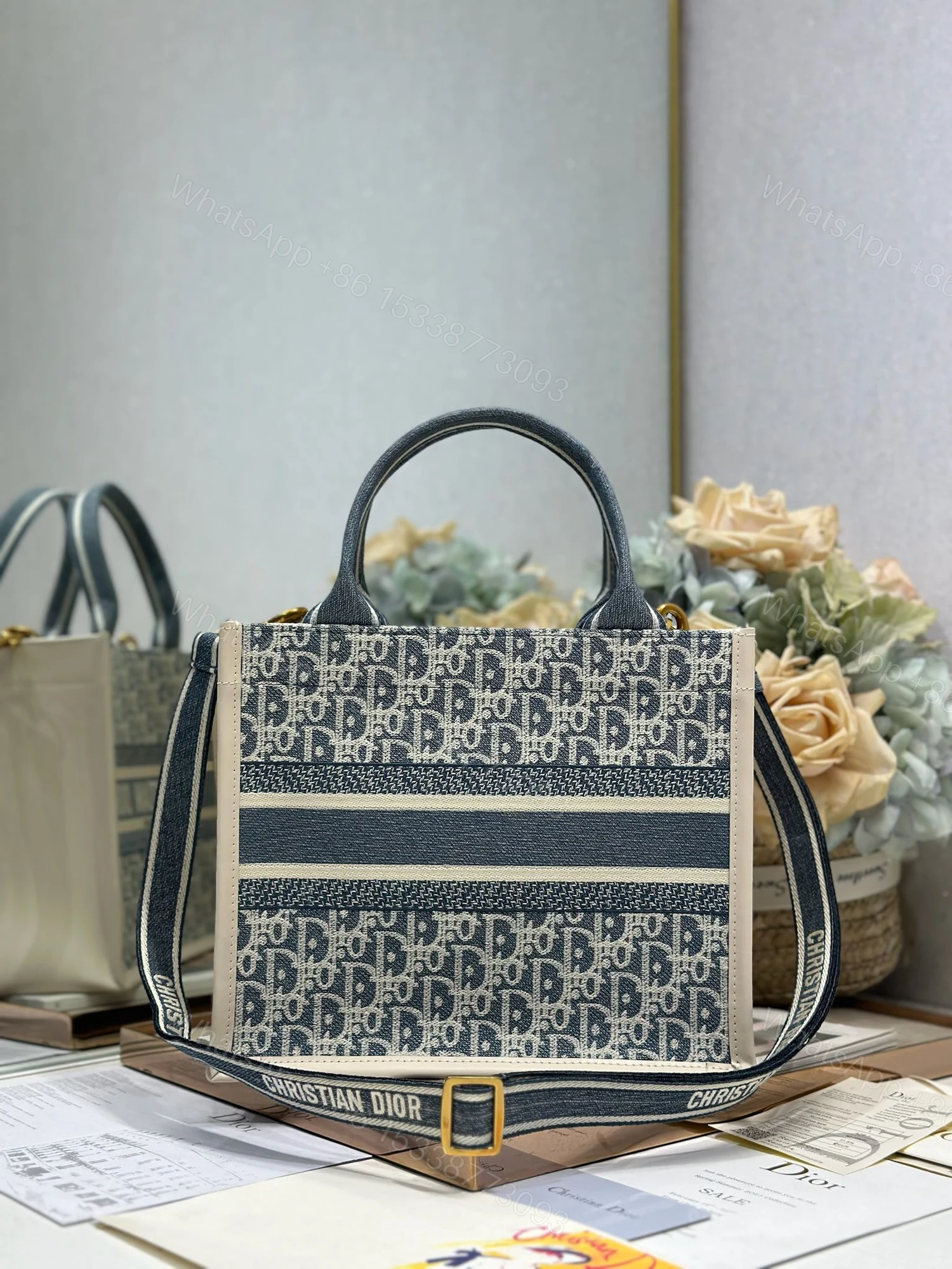 原單Dior Book Tote迷你托特包 Oblique刺繡小尺寸單肩包推薦 — view 1