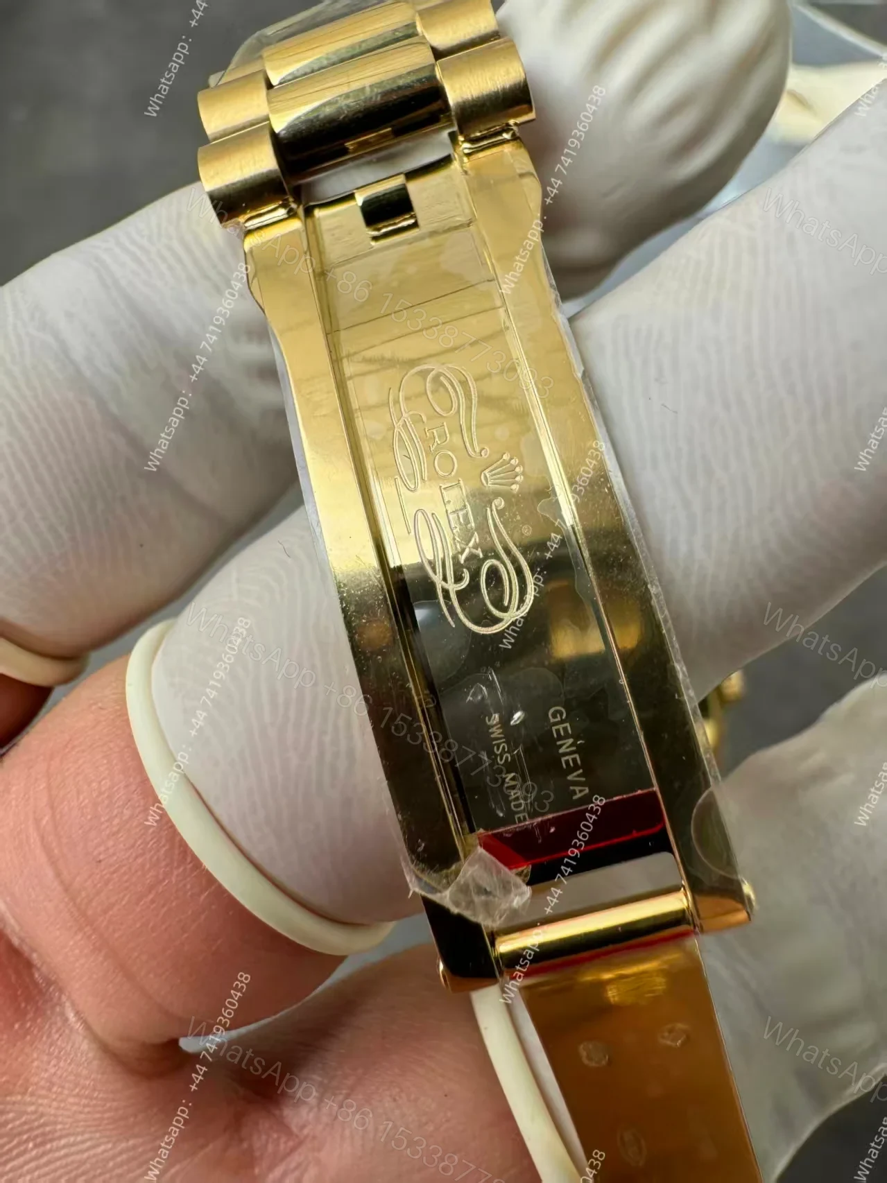 View 15 of Rolex Day-Date M228238-0005 1:1 Replica Gold Diamond Dial 40MM 3255 Movement Presidential Bracelet Super Clone Watch