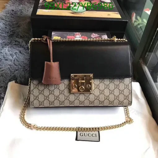 View 3 of Gucci Padlock Beige Dupe Bag AAAA ZNX543