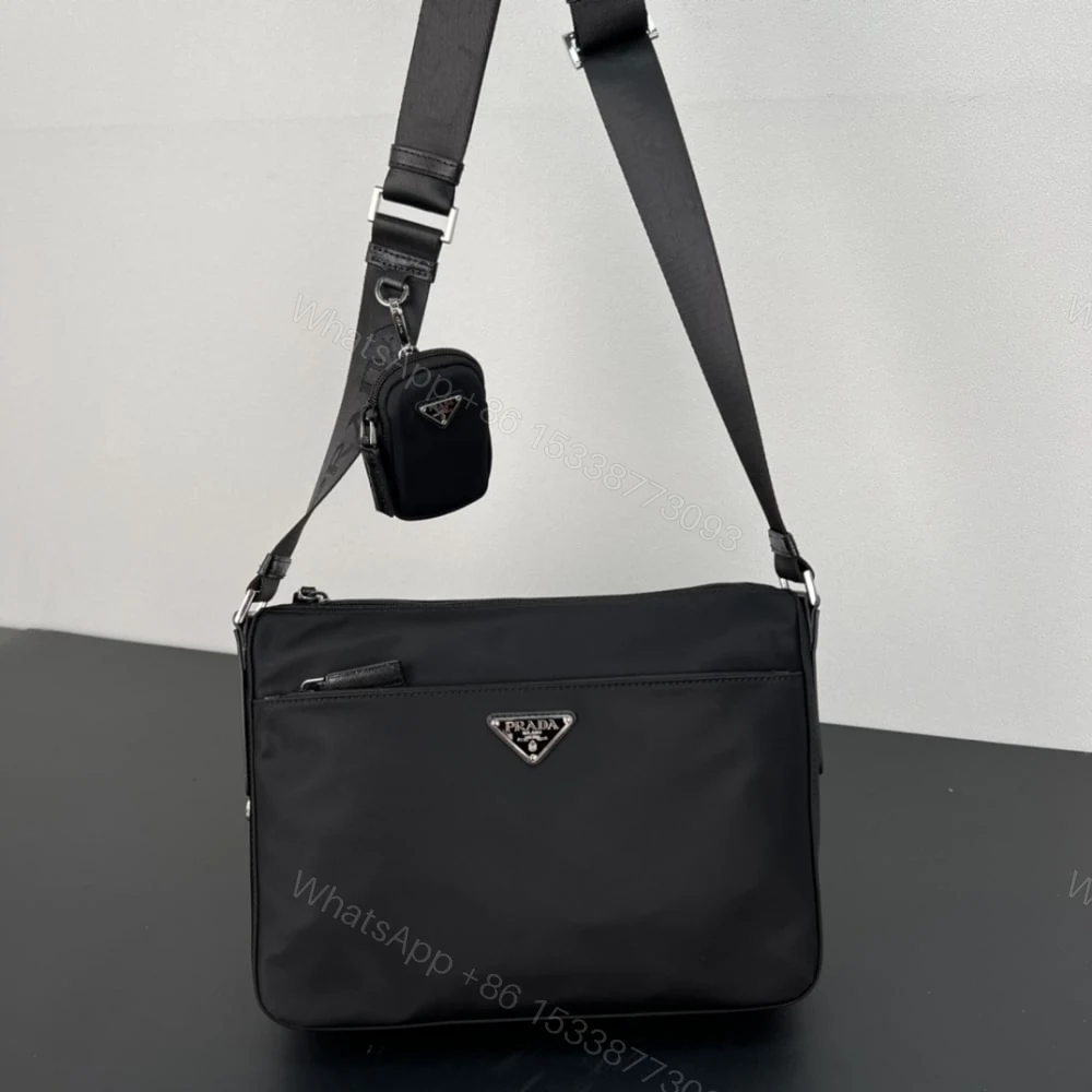 View 5 of PRADA RE NYLON BAG BLACK 30CM 1BC421 RV44 F0002 V D1M