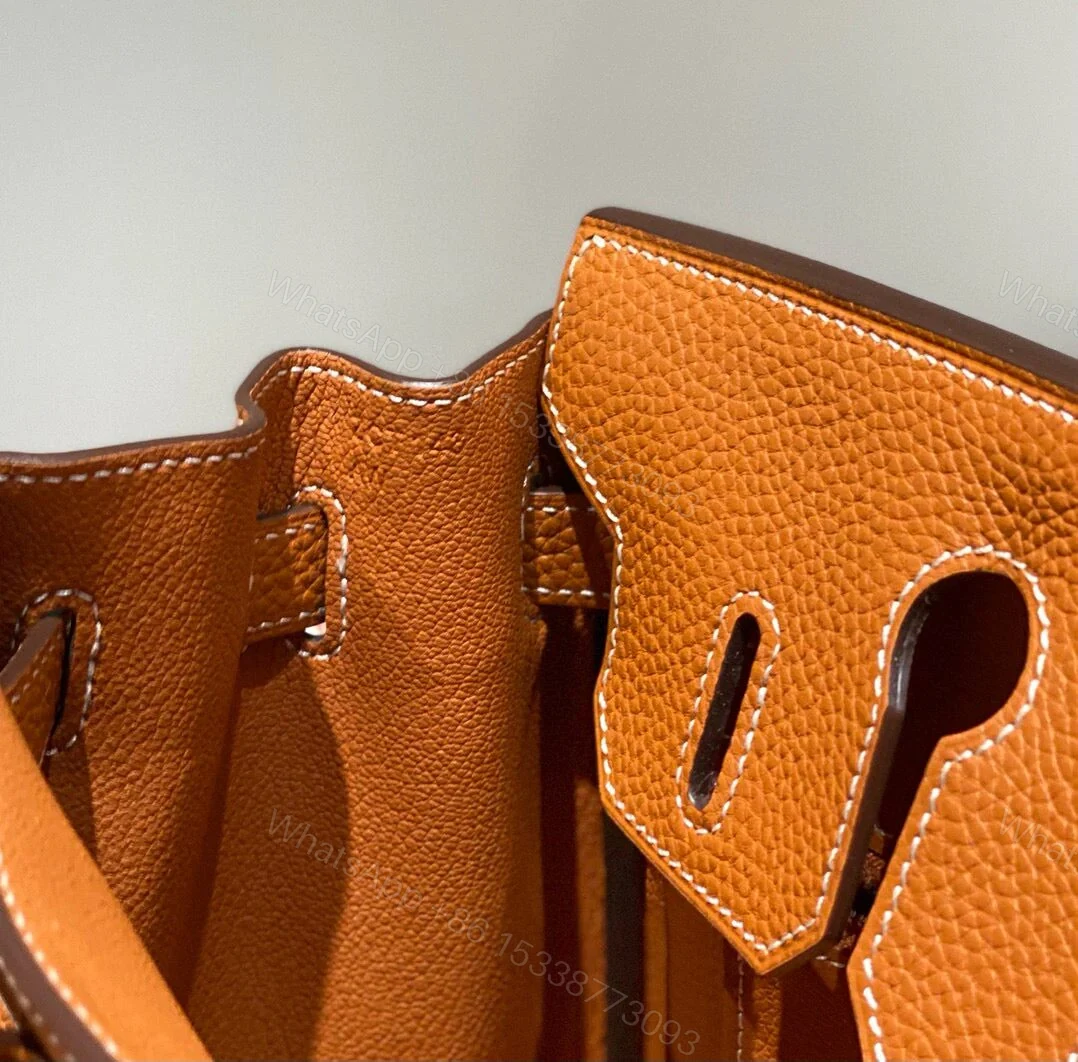 View 4 of Hermes Brikin 30 Brown with Sliver Hardware