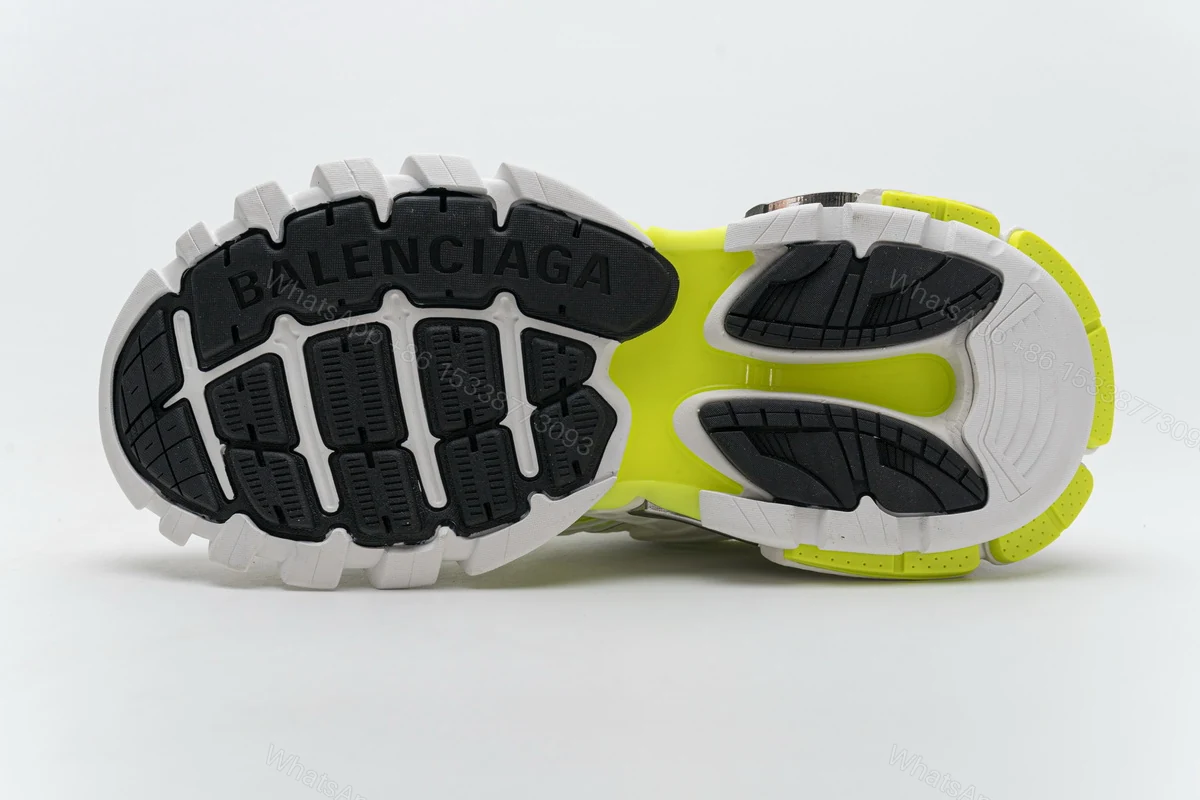 View 6 of Balenciaga Track 2 Sneaker White Fluo Yellow 568515 W2ON3 9073