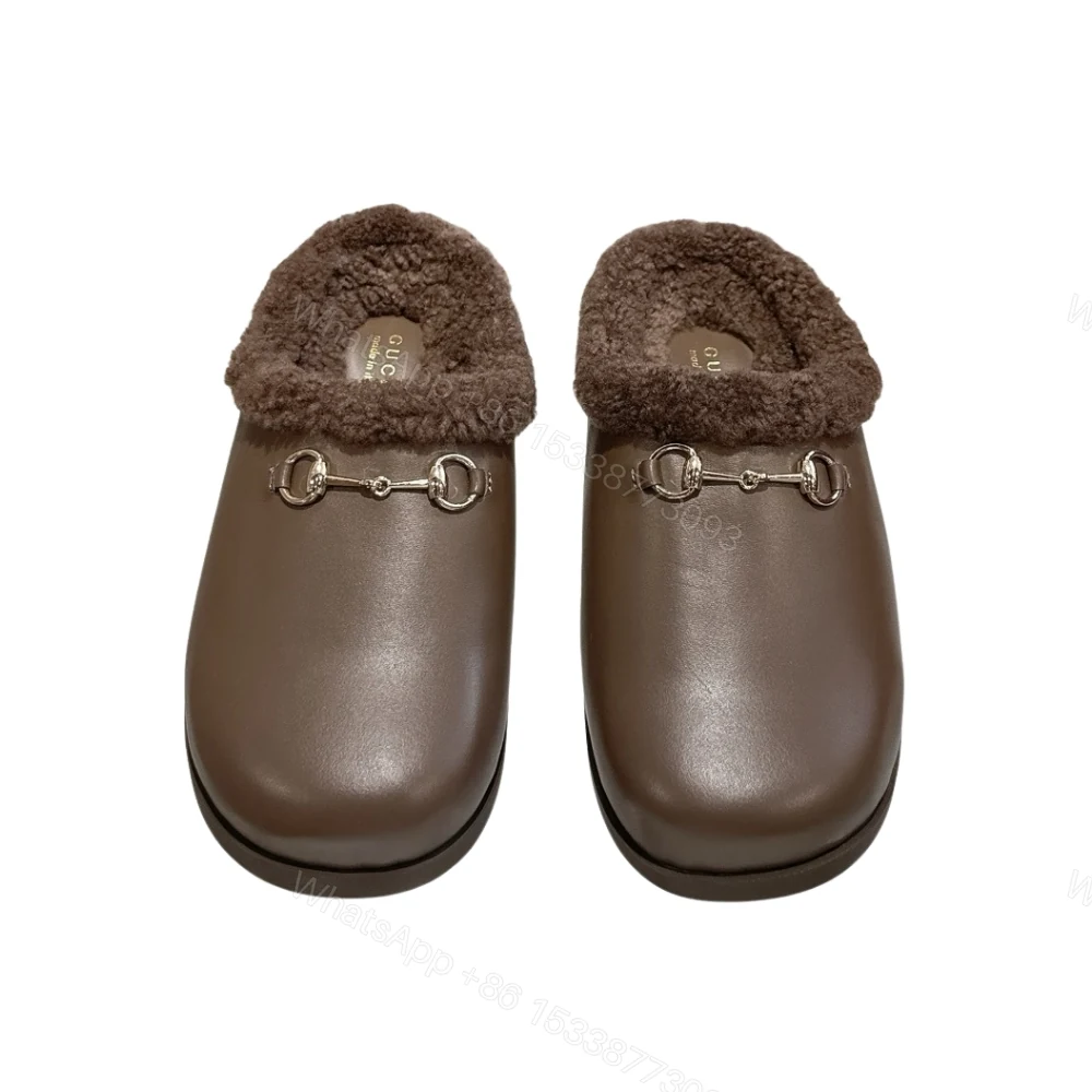 Gucci Women Mule With Horsebit Brown Leather — view 1
