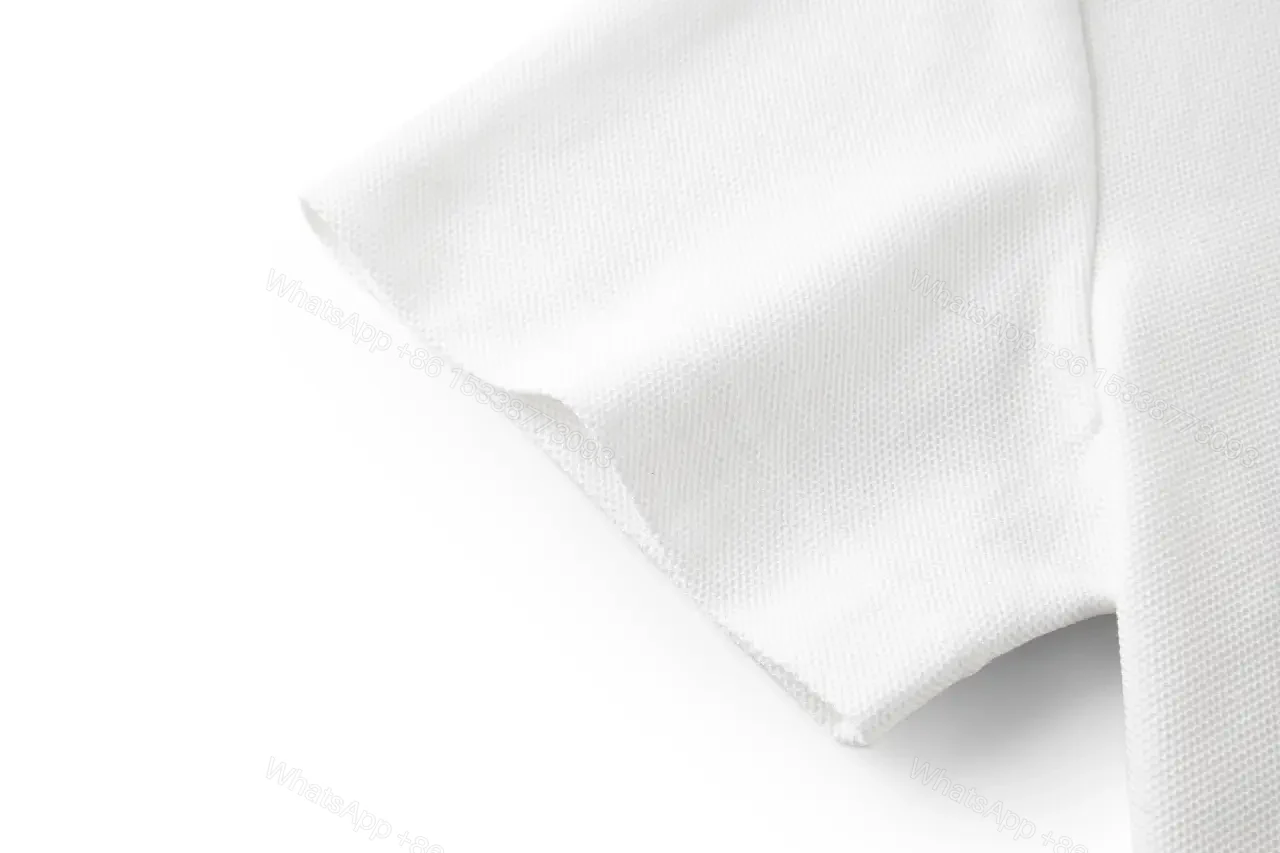 View 9 of White Cotton Polo with Burberry Crest Logo Polo Shirt