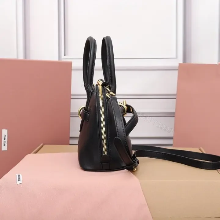 View 4 of 高仿miumiu*Aventure系列5BB169手提包黑色小號免檢版