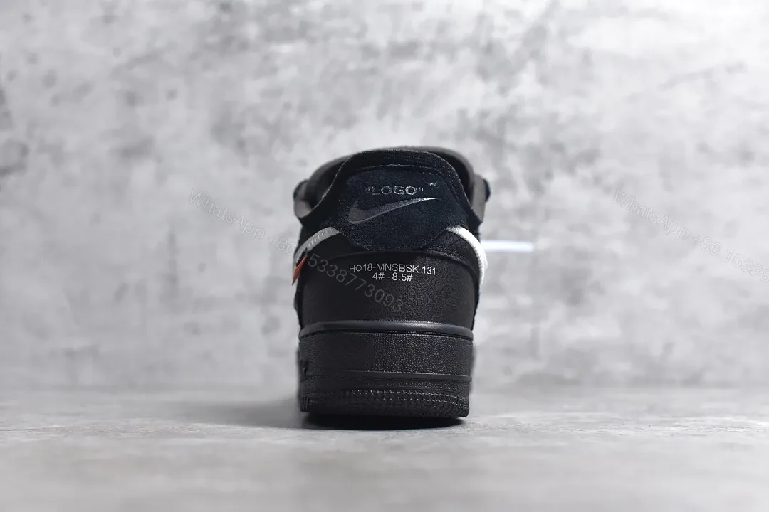 View 7 of Off White x Nike Air Force 1 Low Black White Reps