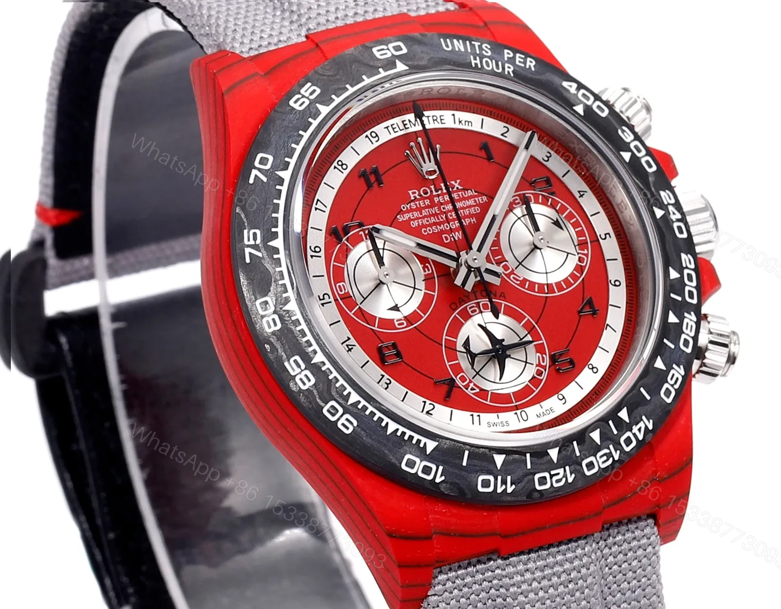 View 8 of BL Factory Clean Factory TW Rolex Daytona Carbon Fiber Red Watch