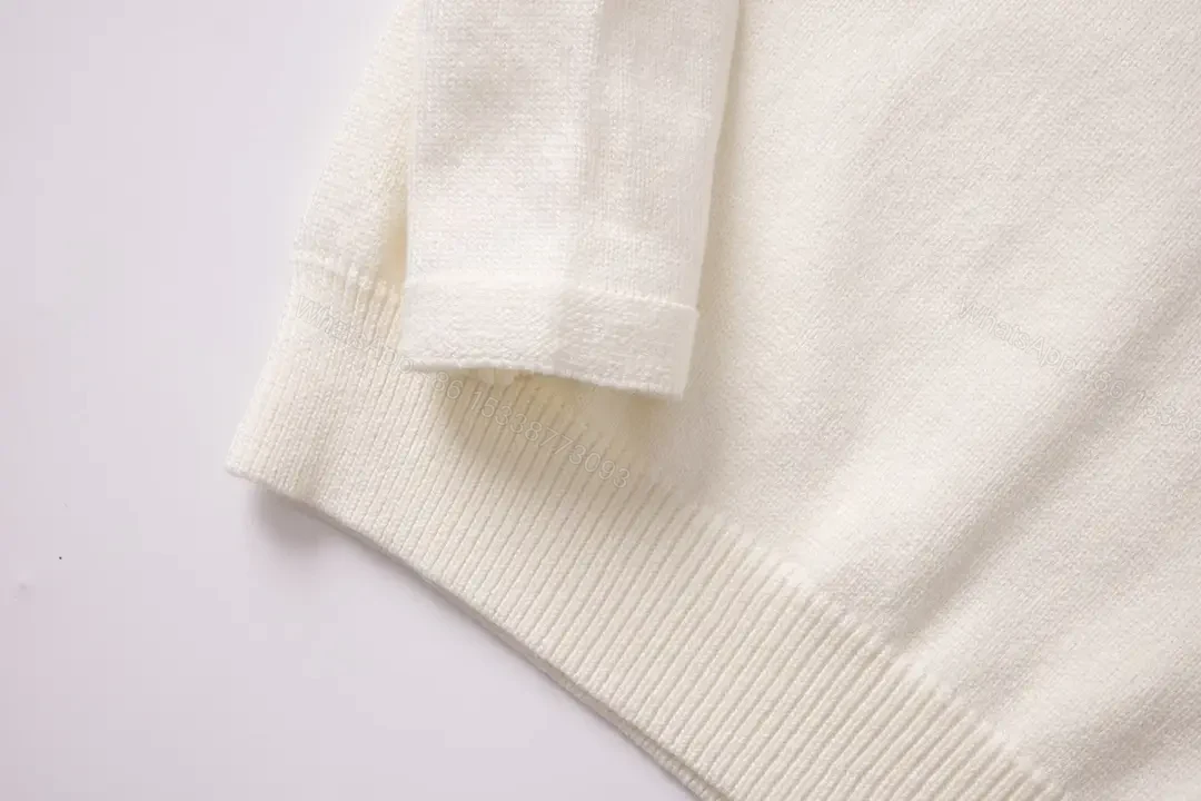 View 7 of Soft-Courier Knit with Blue Script Graphic Crewneck Knit Top