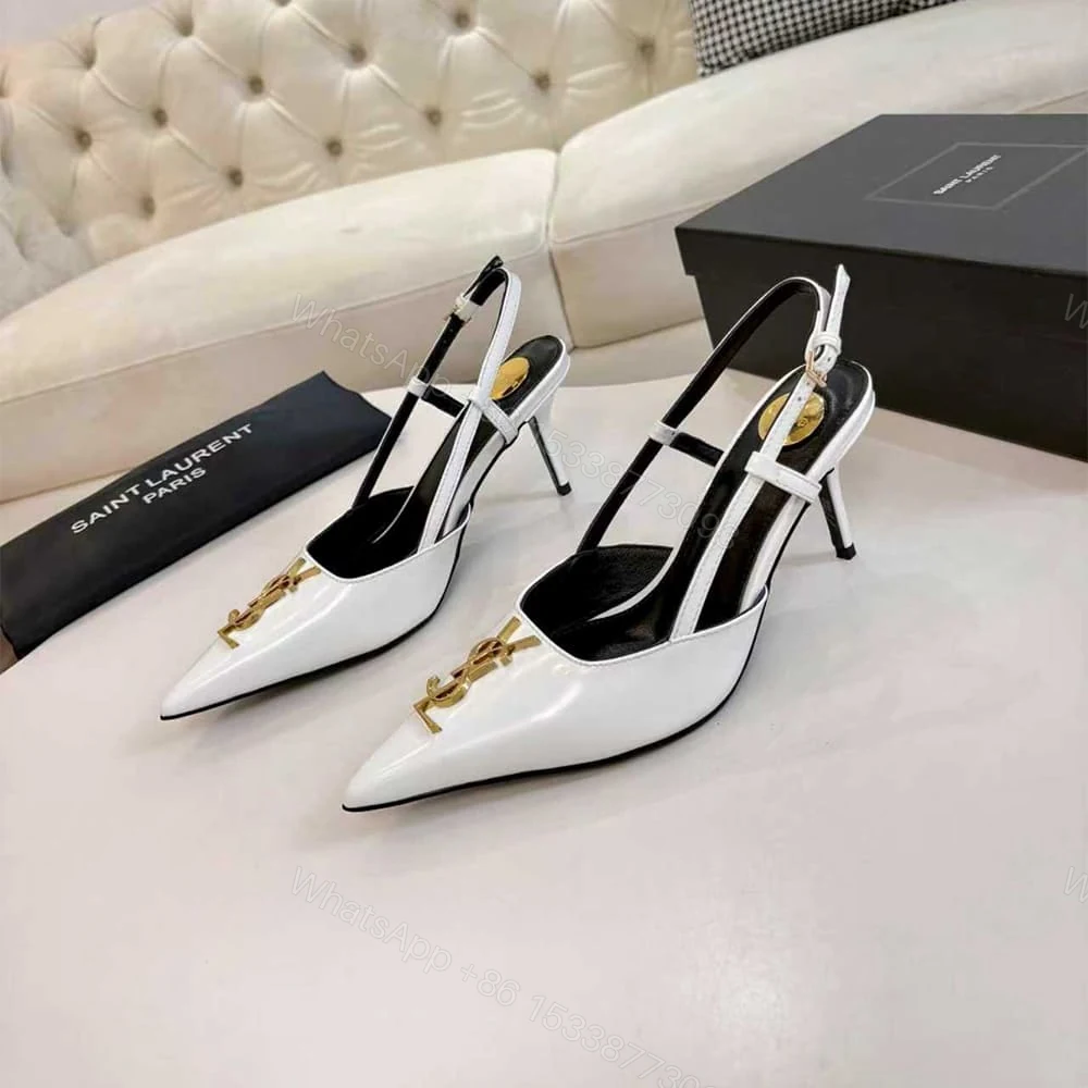 View 3 of YSL slingback pumps