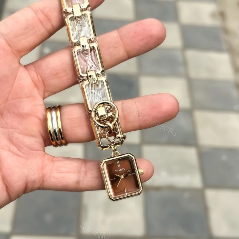 View 2 of Chanel Paris Golden Belt Brown Dial 7A Quartz 7mm