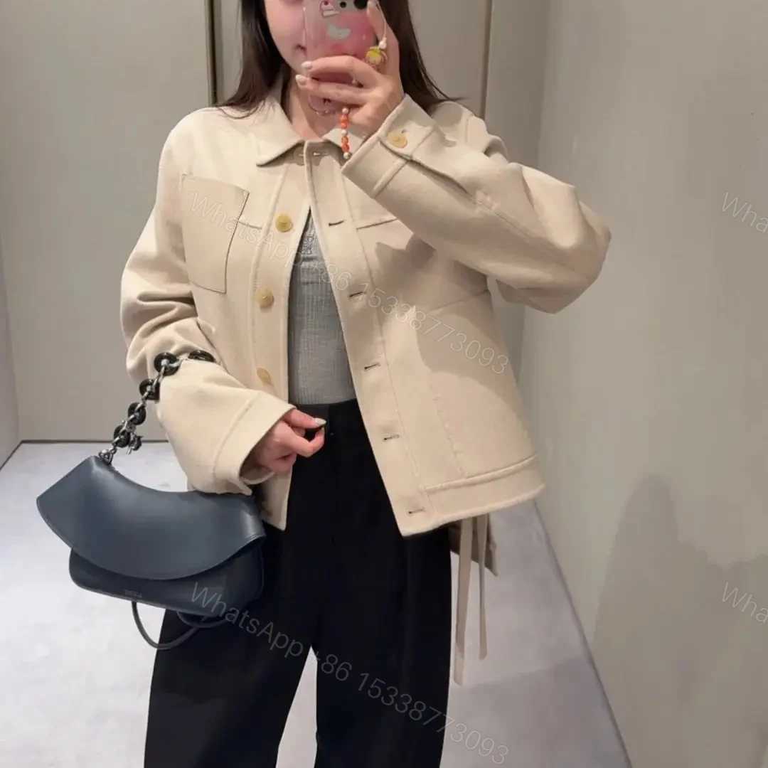 View 18 of 高仿Loewe*Ola系列5544小牛皮腋下包深藍色中號免檢版