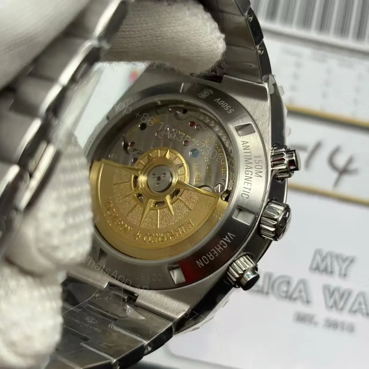 View 8 of Replica vacheron constantin Overseas chronograph 42.50 Stainless steel