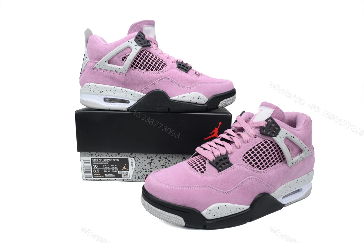 View 3 of Air Jordan 4 Retro 'Orchid' AQ9129-501