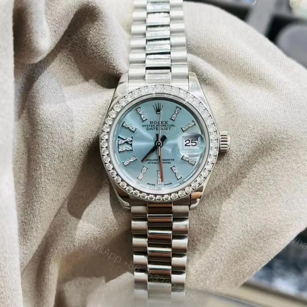 View 4 of Rolex Lady Datejust 28 Ice Blue Dial Platinum Diamond 28Mm 279136Iblsrdp