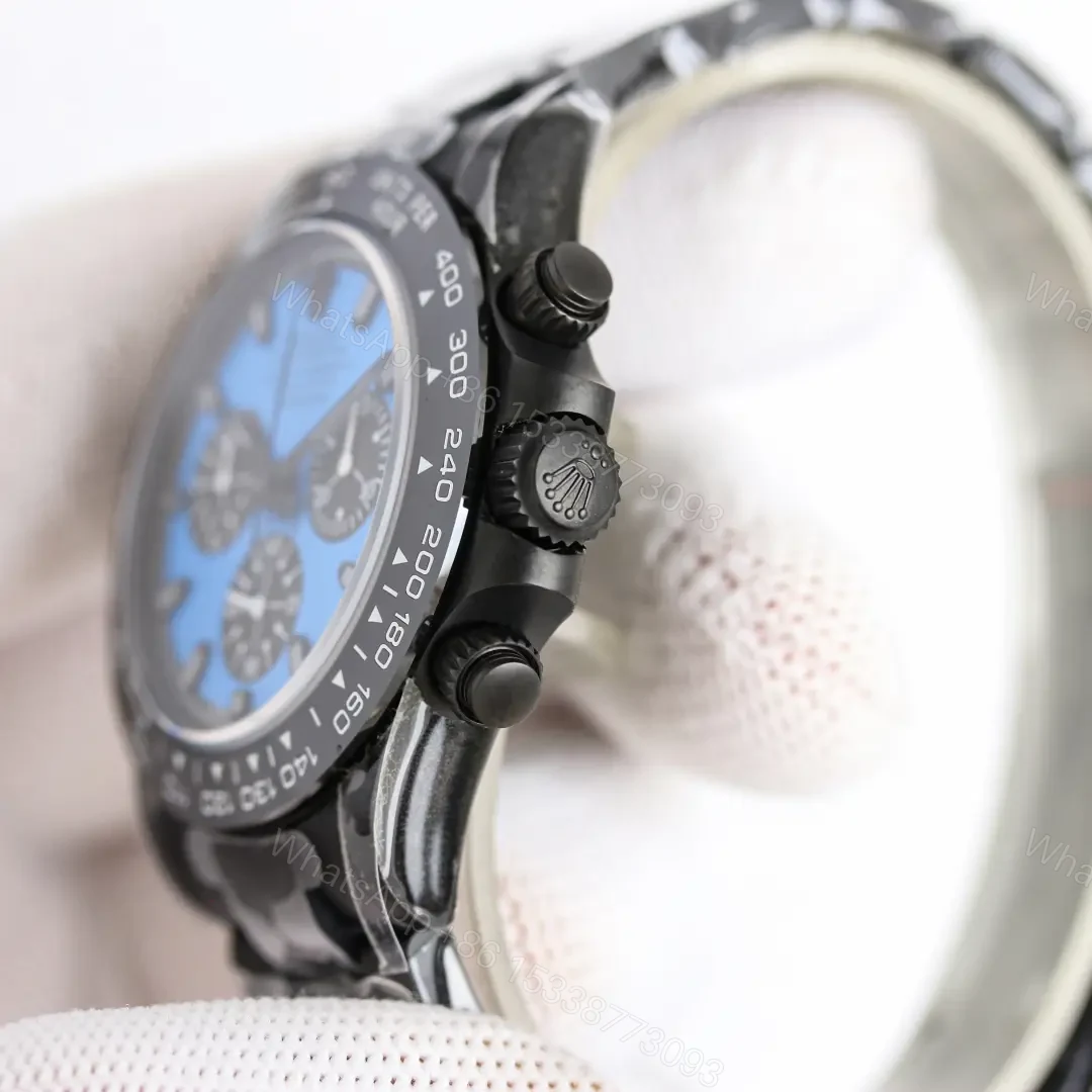 View 7 of Rolex Daytona Blue Dial 40mm Black Oyster Bracelet Stunning Edition ROLEX-DAYTONA-BLU-BLK-40