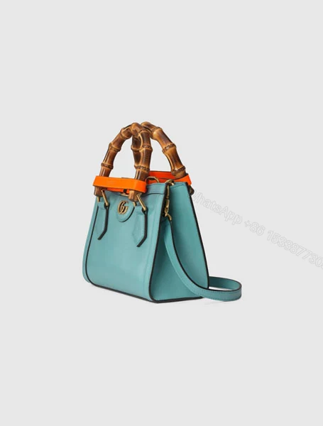 View 2 of Gucci高仿包包 古驰a货包包 Gucci2021新款Diana竹节迷你托特包