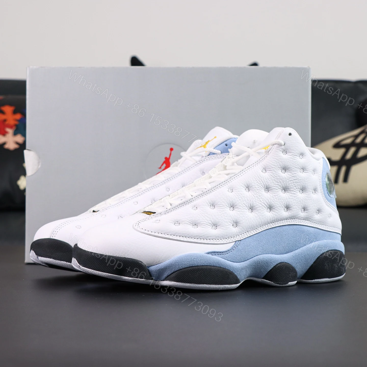 Air Jordan13 Retro Blue Grey Reps — view 1