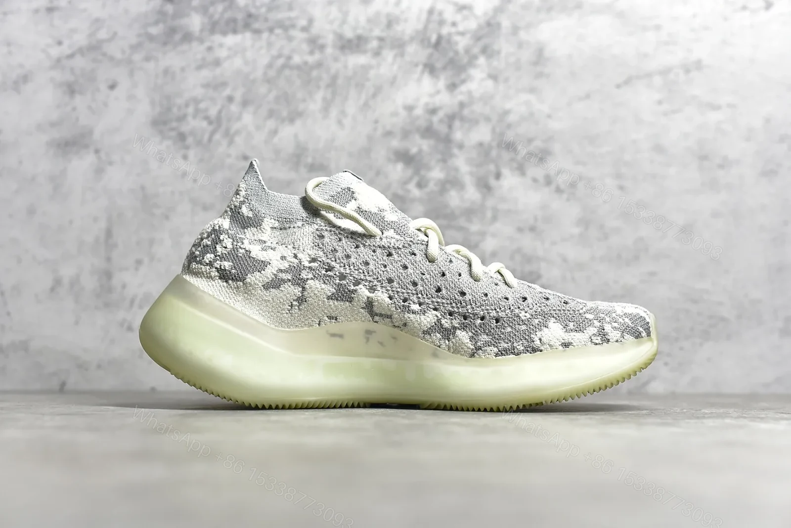 View 3 of UA Yeezy Boost 380 Alien “White and Grey” Reps