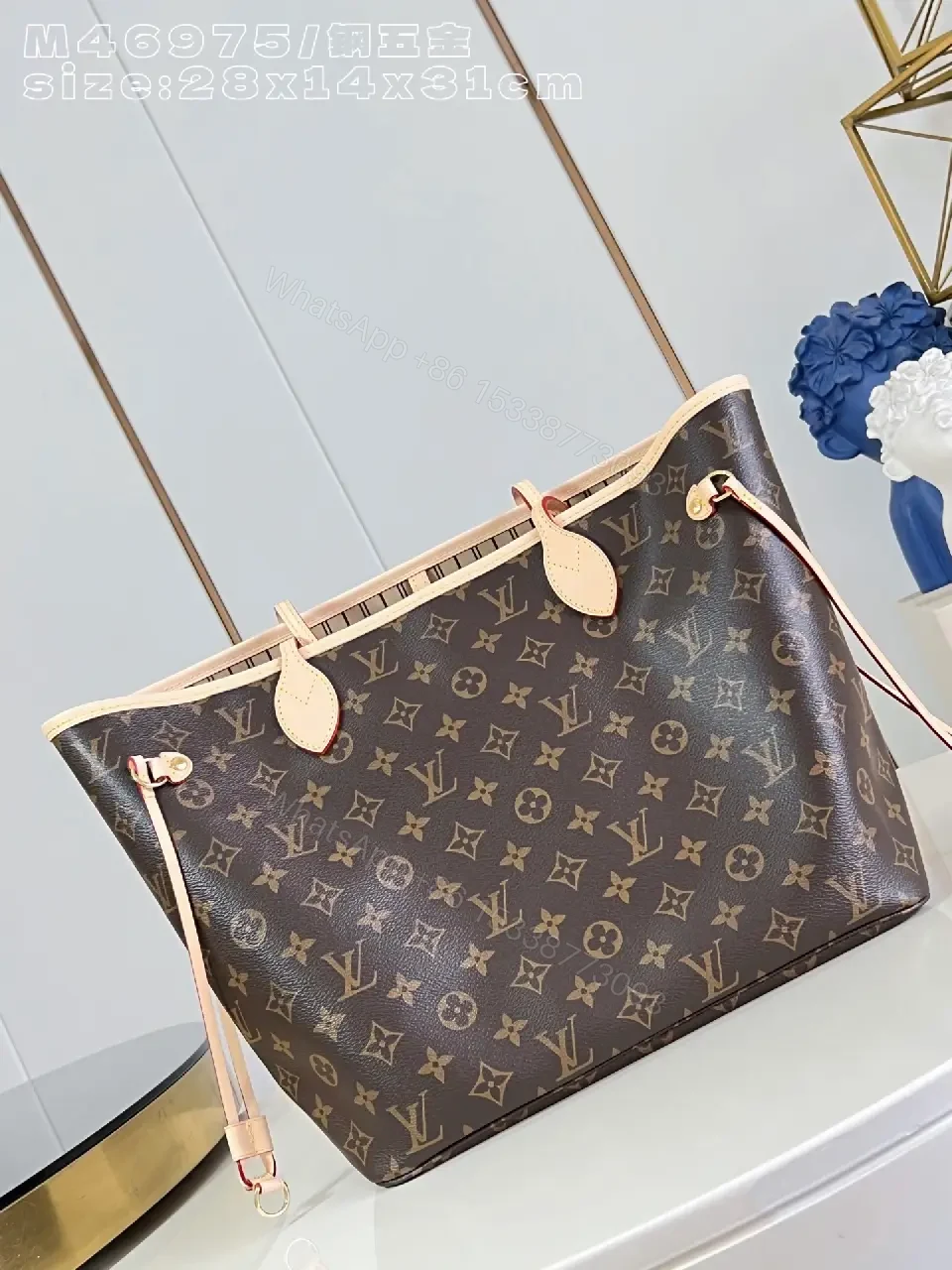 View 7 of Structured Monogram Tote: Leather, Classic, Ultra-Durable Carryall