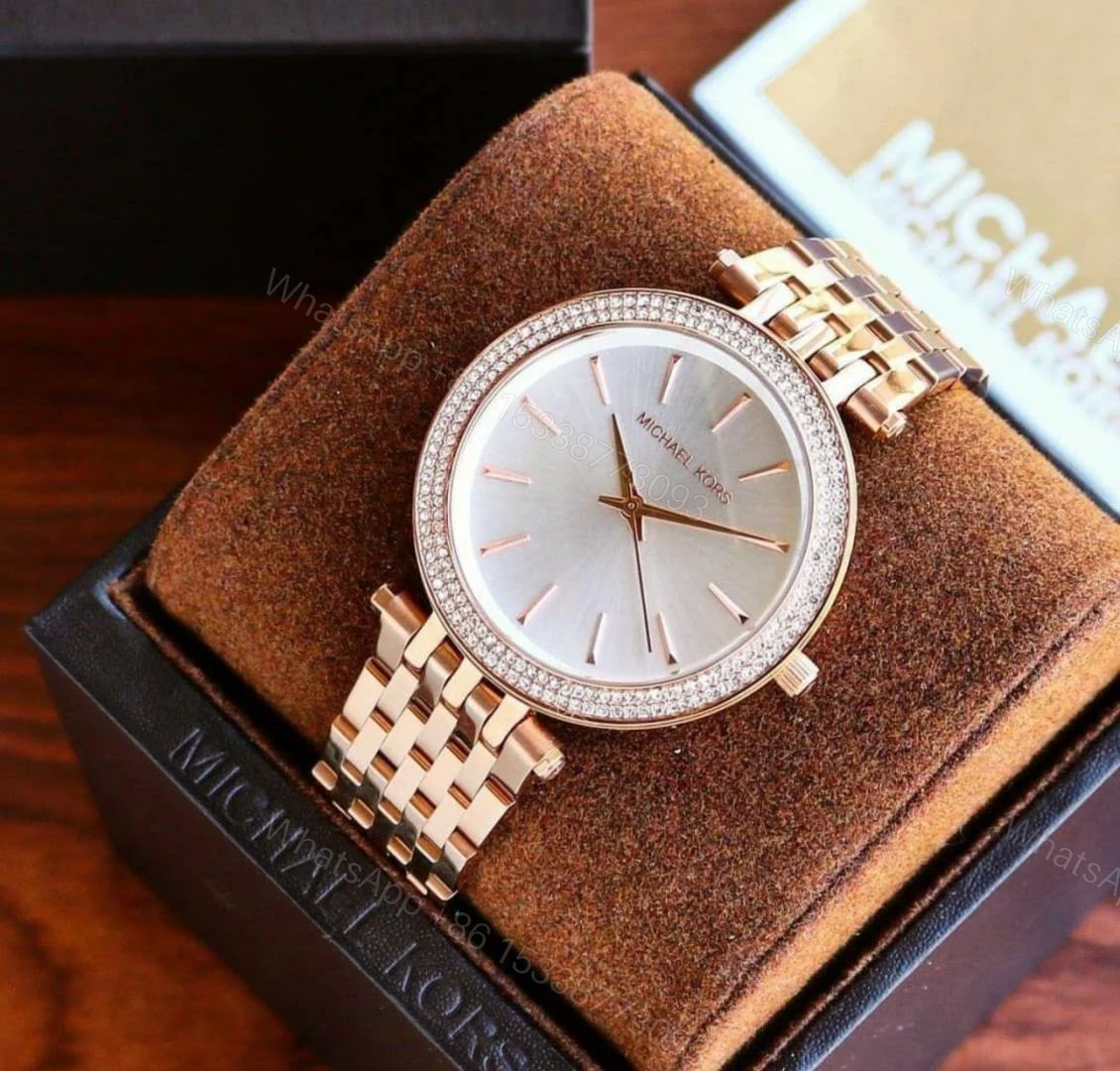 View 3 of First Copy Michael Kors Darci Rose Gold White Dial Women’s Analog Watch