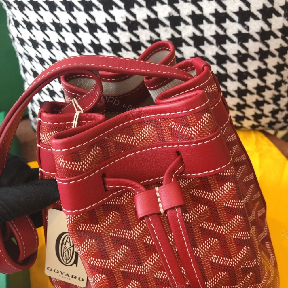 View 5 of 高仿Goyard*PEFLOT9抽繩水桶包紅色免檢版