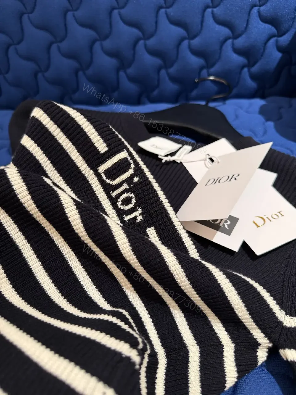 View 11 of Chic Striped Knit Dress: Luxe Everyday, Sculpted Fit