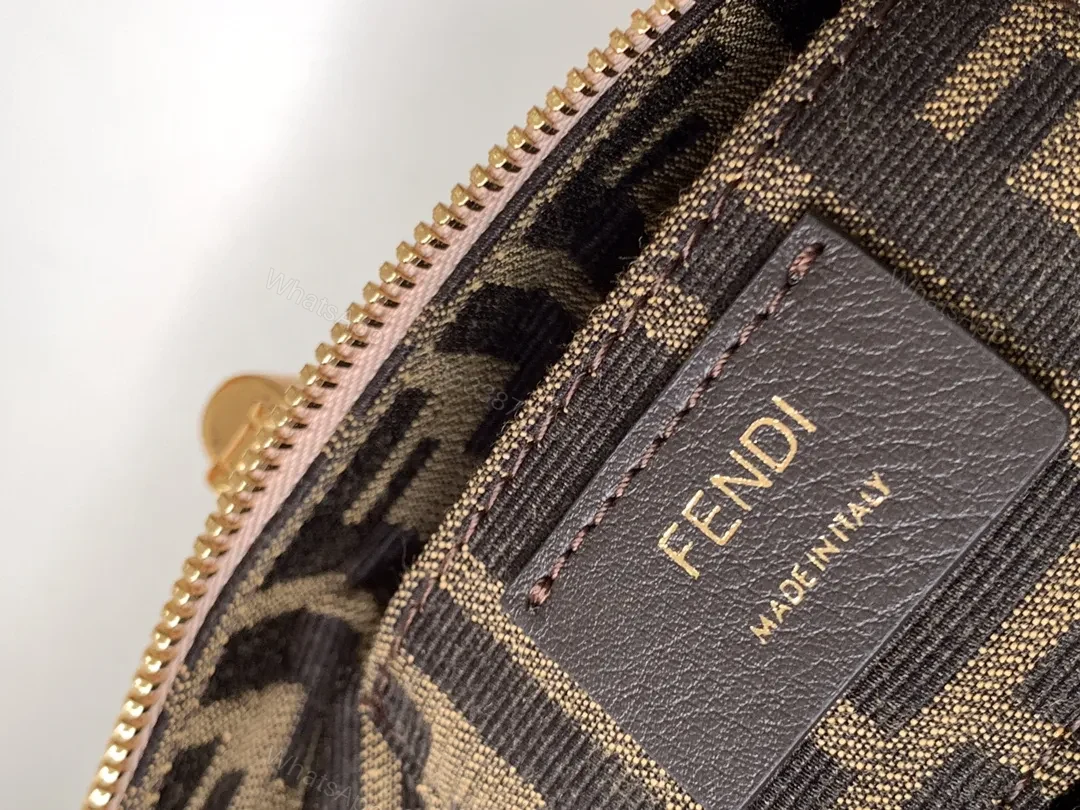 View 9 of Blush Nylon Bag: Luxe Roma Mini with FF Lock