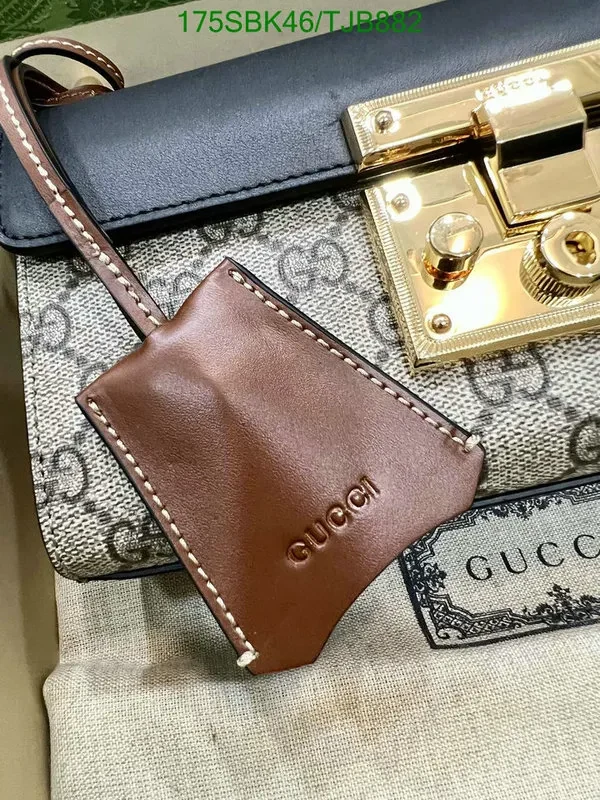 View 5 of Gucci Padlock GG Supreme Canvas Small Shoulder Bag in White – BV517