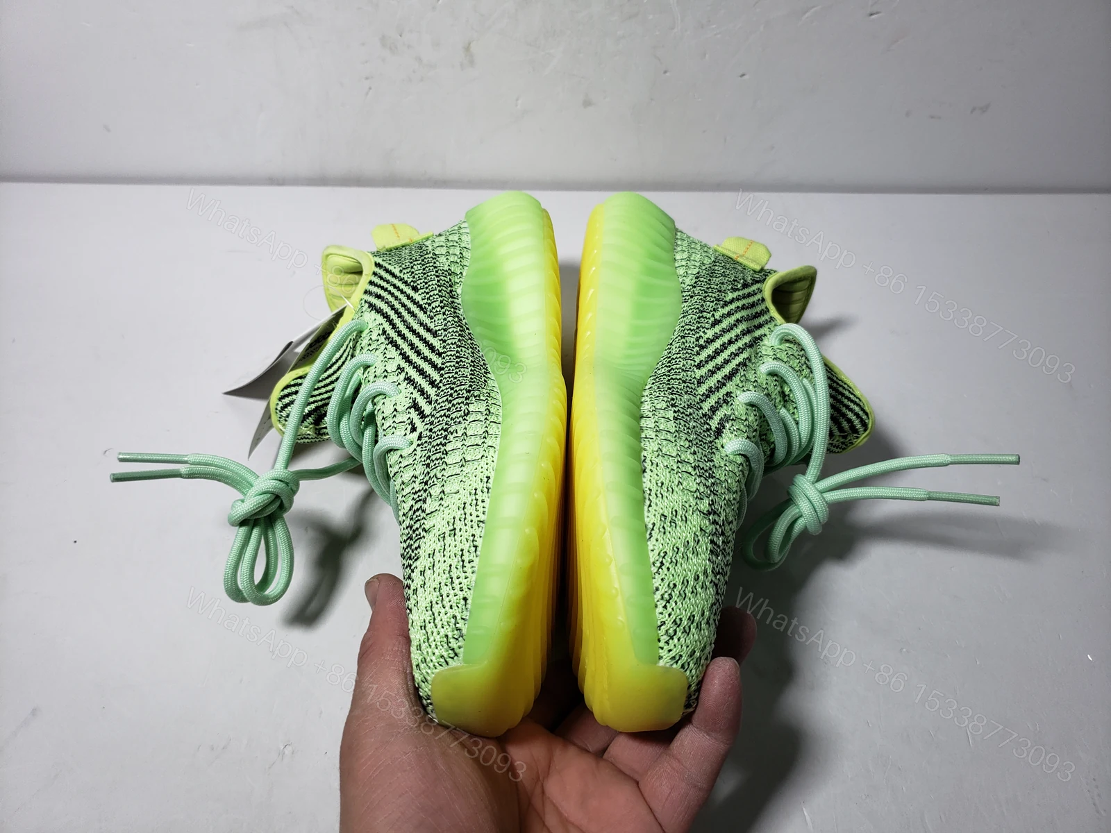 View 2 of adidas Yeezy Boost 350 V2 Semi Frozen Yellow Reps B37572