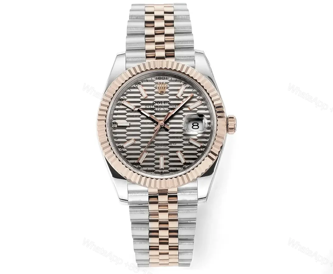 EW Factory Clean Factory DDF Classic Silver & Rose Gold Watch — view 1