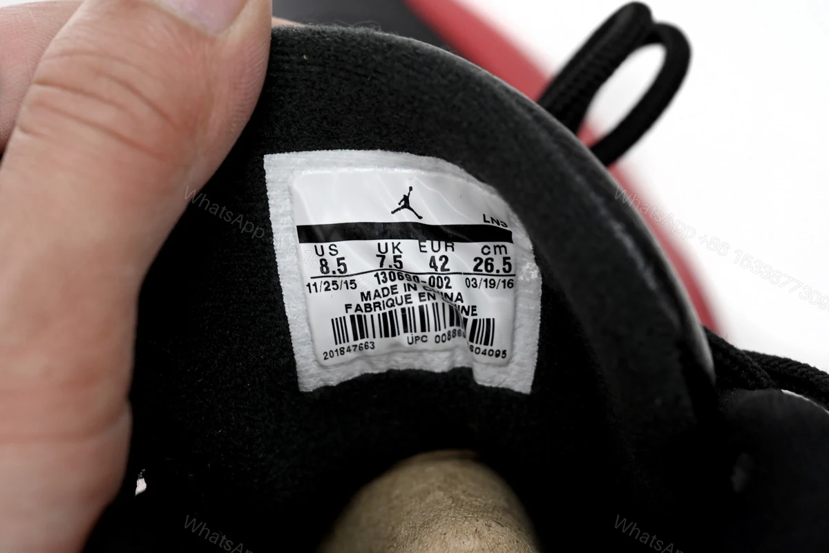 View 4 of Air Jordan 12 “Flu Game” Black Red 130690-002