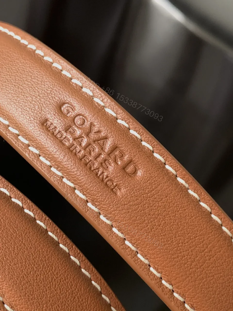 View 5 of Canvas-Textured Tote with Leather Trim – Everyday Luxury Carryall