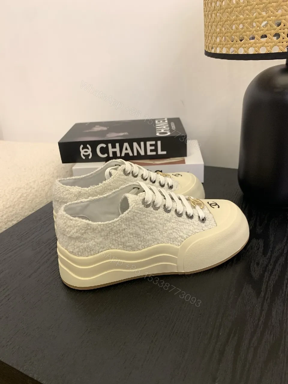 View 9 of Lux Knit High-Tops: Leather Trim, Luxe Emblem Sneaker