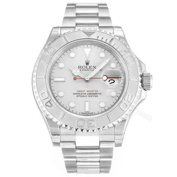 Replica Rolex Yacht-Master Full Silver — view 1