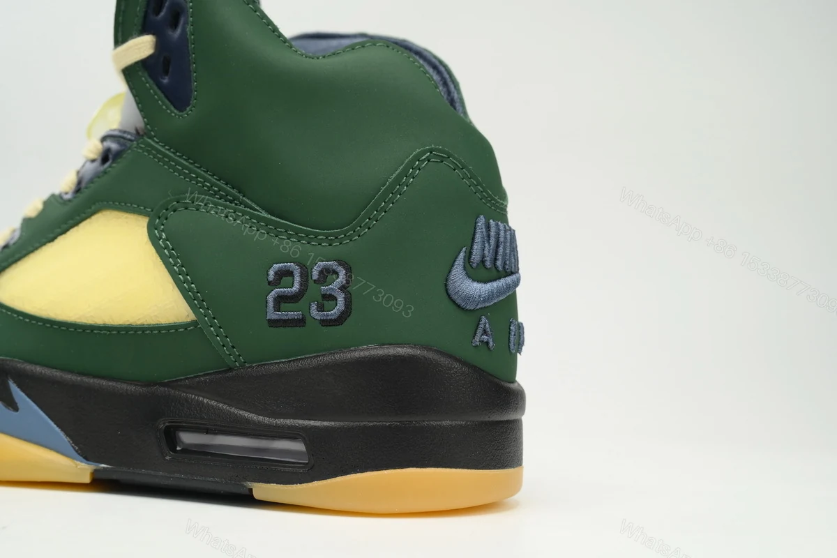 View 4 of Air Jordan 5 Navy Green” FZ5758-003